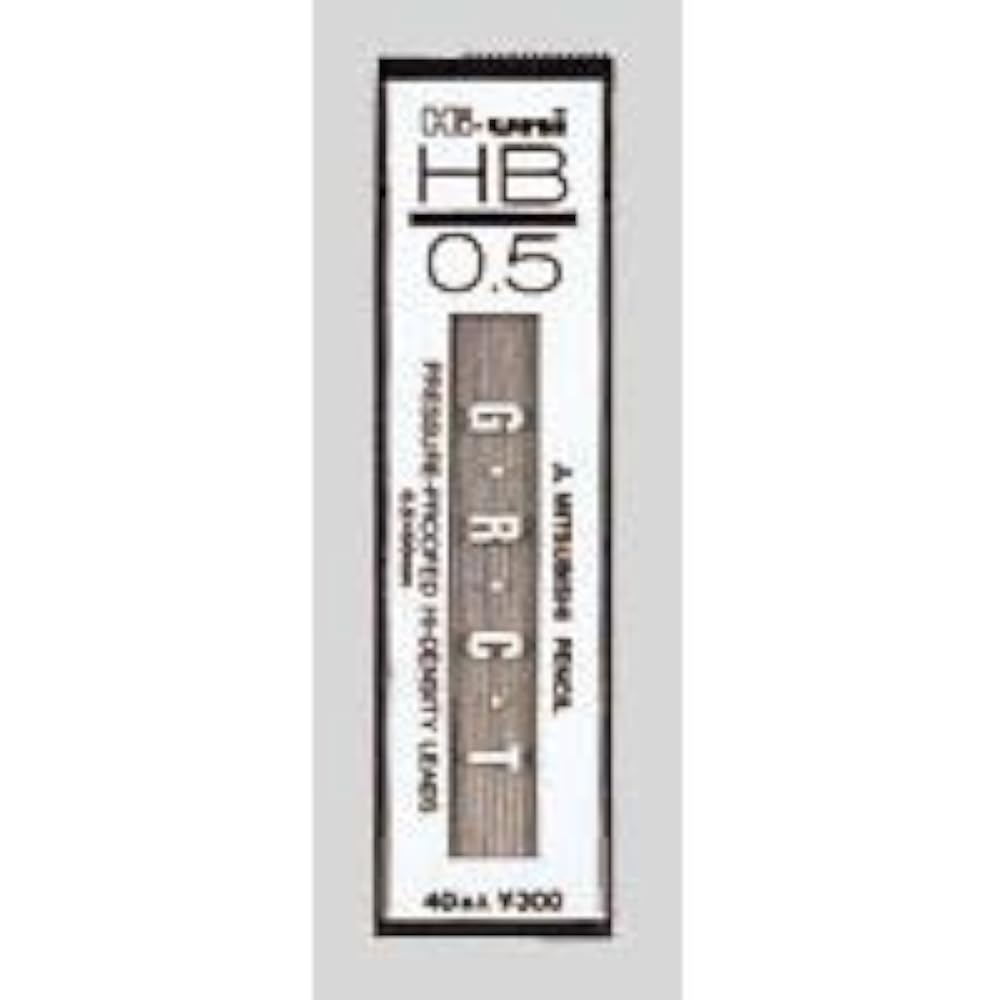 Mitsubishi Pencil Mechanical Pencil Lead Hiuni 0.5 HB Set of 2