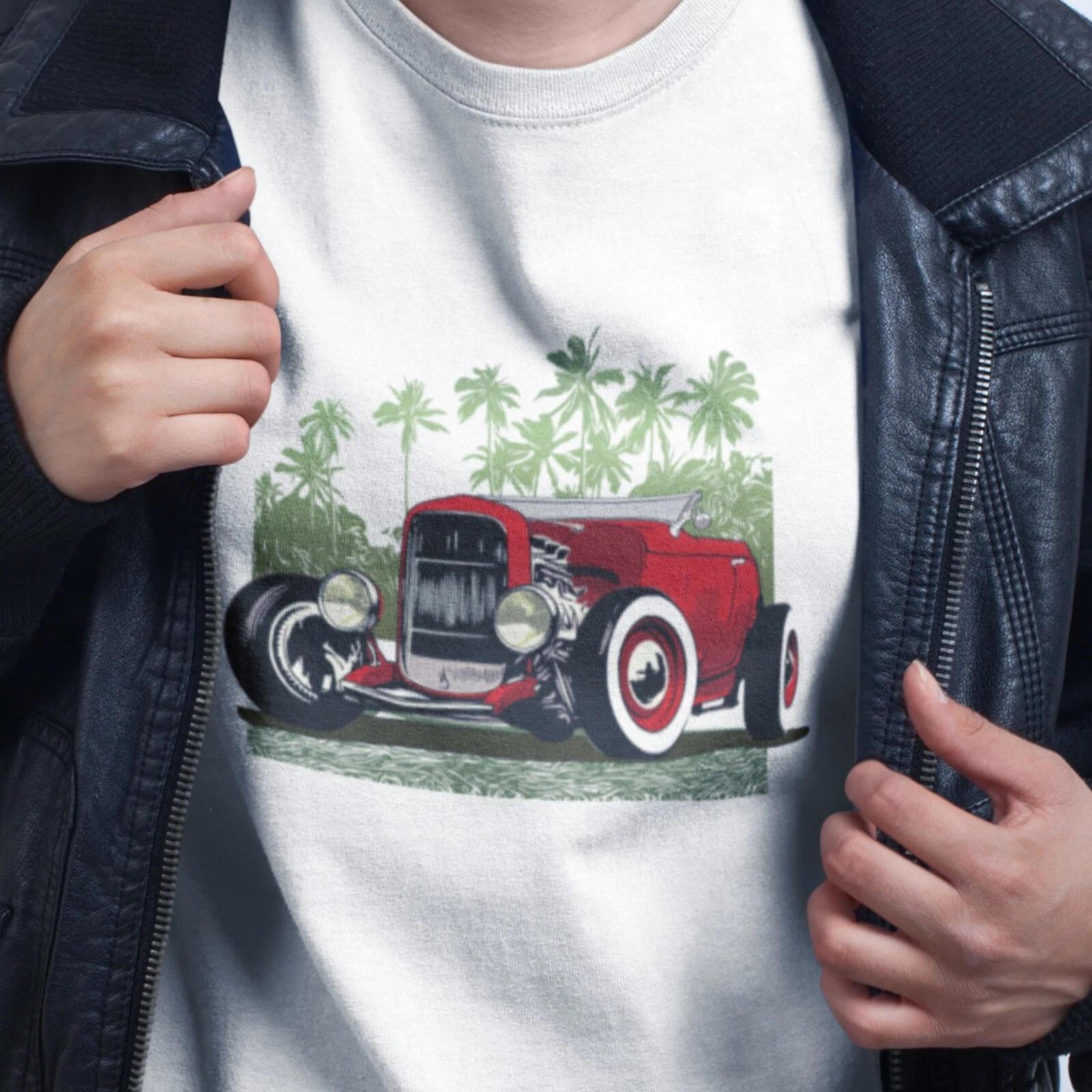 Classic 30 s Hot Rod Unisex t-shirt Red/Green version M