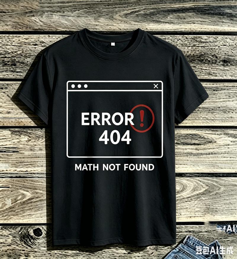 Funny Math Error 404 T Shirt Math Not Found Teacher Student Minimalist Warning Graphic Unisex Short Sleeve Casual Tee