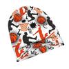 2D Flat Printing Basketball Modern Adult Beanie Designed to with Laid-Back Street Style Or Elevate Easy Outfits with Understated Edge