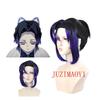 Anime Kochou Shinobu Syntetická Paruka Černá Fialová Gradient Krásný Ohon Vlasy Cosplay Paruka Žáruvzdorné Paruky Halloween