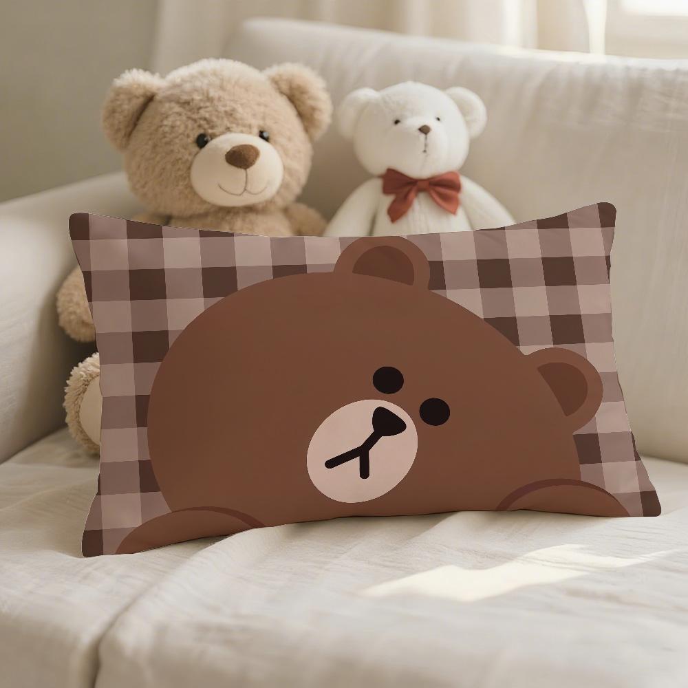 Fashion Cartoon Pillow Case Sofa Living Room Bedroom Headboard Backrest L-Line F-Friends Cute Cushion Nap Time