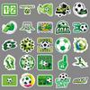 50 Green Football Field Sports Stickers - Trendy Stationery & Planner Décor