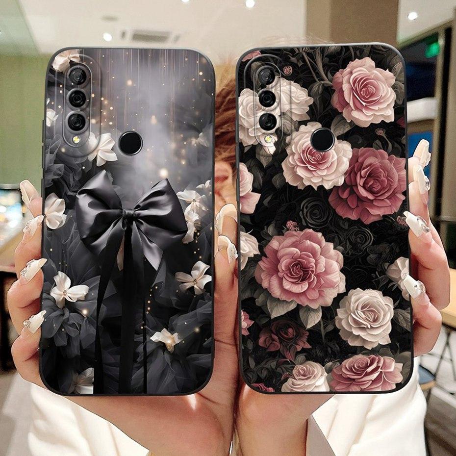 Beautiful Floral Painting Phone Case For Huawei Y6P 2020 / Y7P 2020 Soft Silicone Shockproof Cover For Huawei Y6p Y7p Bumpers