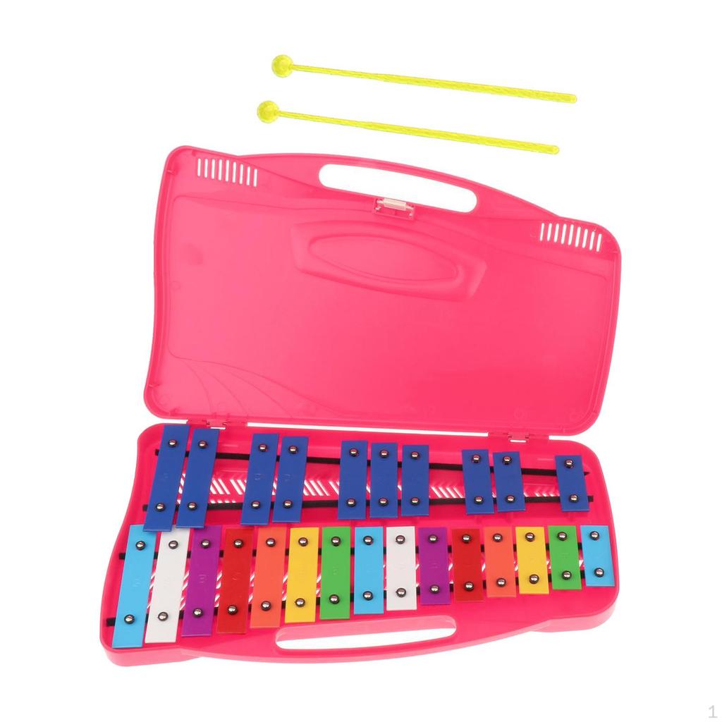 25 Key Xylophone Set with Carrying Case for Music Enthusiasts