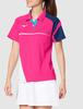 Mizuno Game Short Size Size Small Women's Shirt, Sleeve, Pink/White, 62JA0214, (Japan Size)