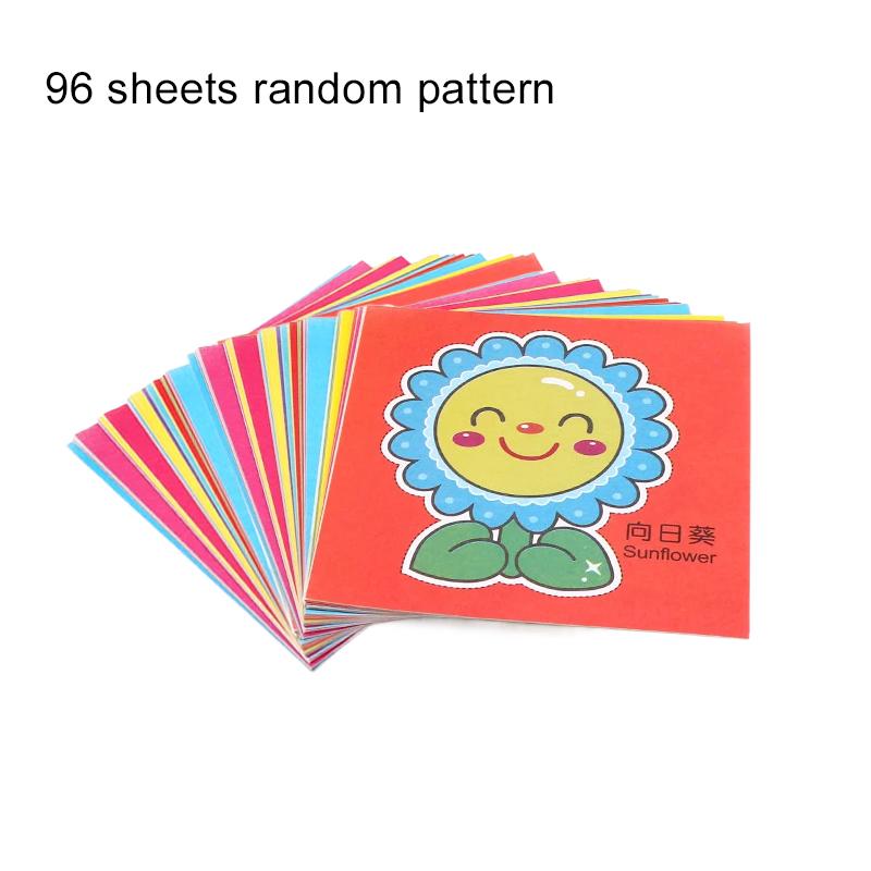 

48/96 листов Бумажные вырезки Цветная бумага Мультяшные Офисные Культурные принадлежности Кабинет Искусств Бумага Киригами Награды для студентов TMZ