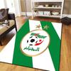 Algeria National Football Team Carpet Rug for Living Room Bedroom Home Sofa Decoration,Kids Play Non-slip Floor Mat