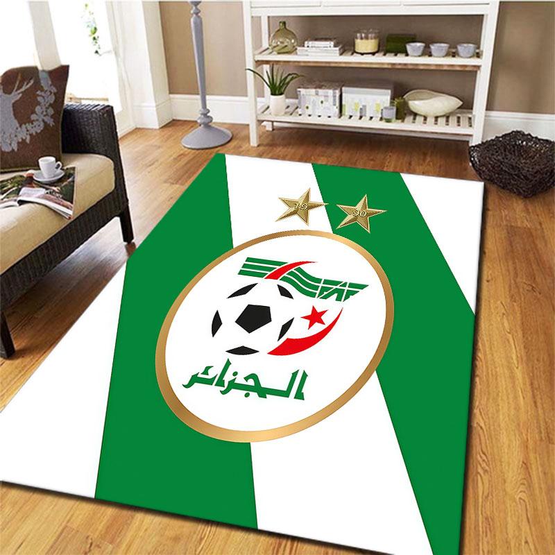 Algeria National Football Team Carpet Rug for Living Room Bedroom Home Sofa Decoration,Kids Play Non-slip Floor Mat