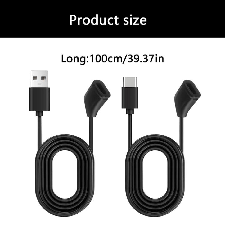 Quick Connect Magnetic Charging Cord for VR Headsets PVC Cable Secure Attachment
