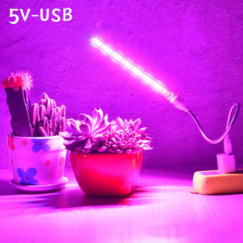 

USB 5V Светодиодный светильник для выращивания растений полного спектра Красный и синий фитолампа для выращивания растений Крытая фитолампа для растений Цветы Рассада Теплица