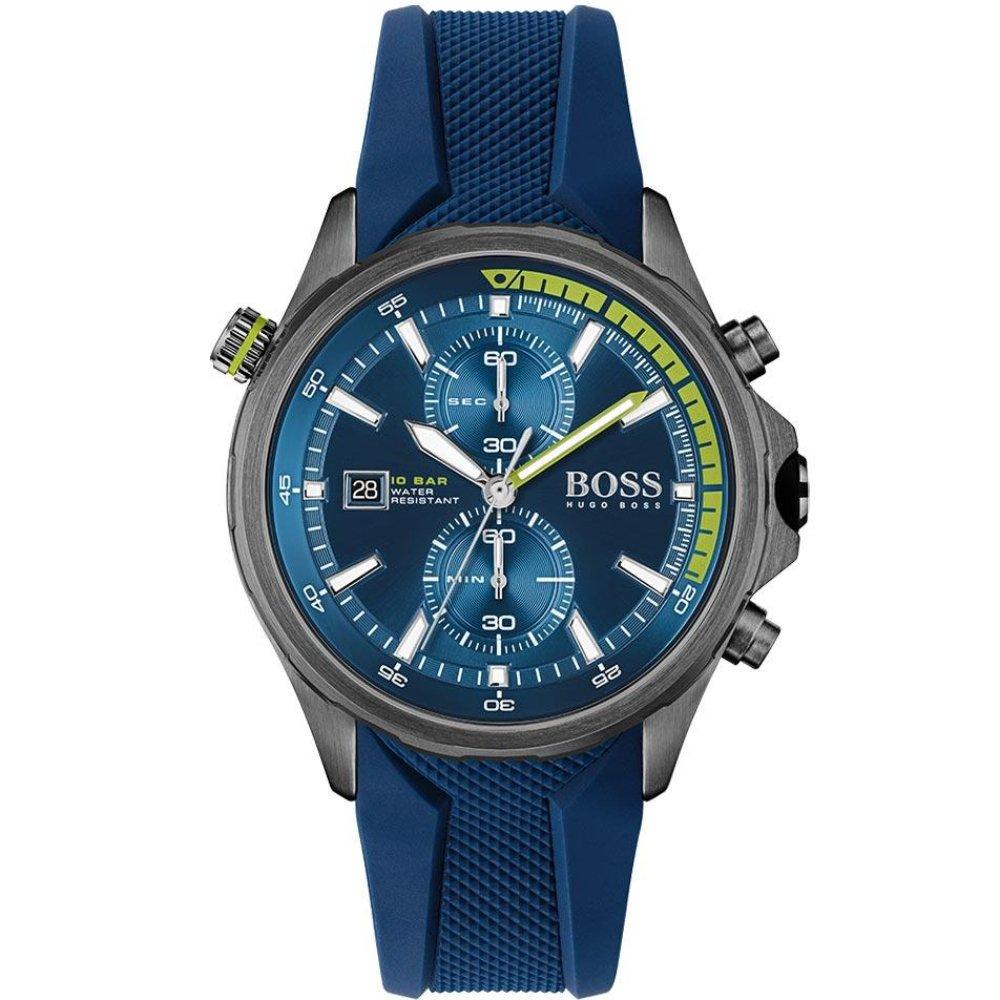 Hugo Boss Men's Blue 1513821 Globetrotter Dial Chrono Watch