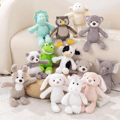 Cute Long-legged Animal Panda Frog Doll Plush Toy Bear Cow Doll Children Soothing Rag Doll