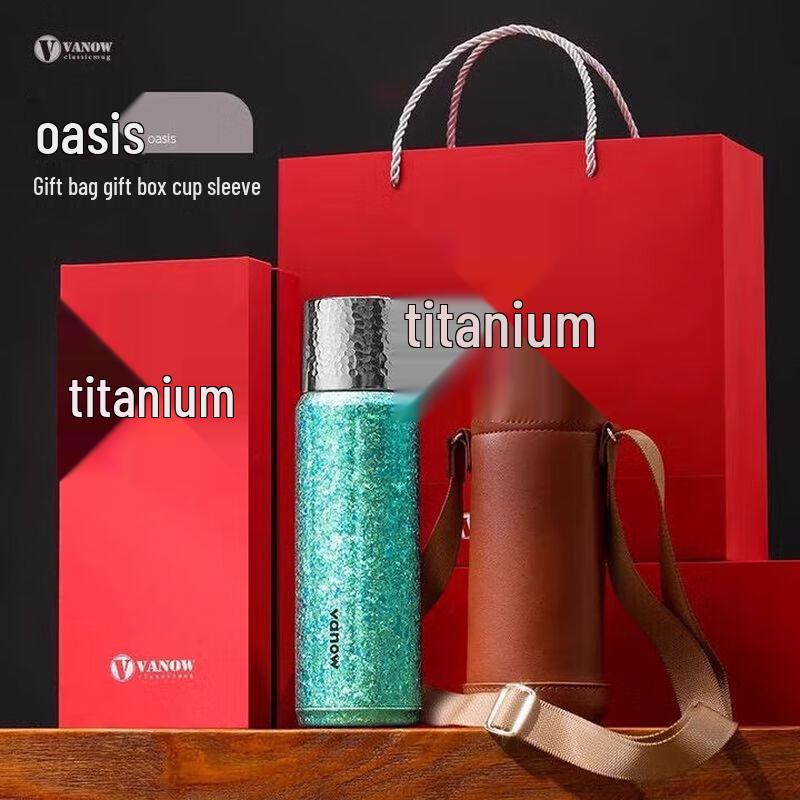 Vanow Pure Titanium Insulated Tea Bottle with Infuser