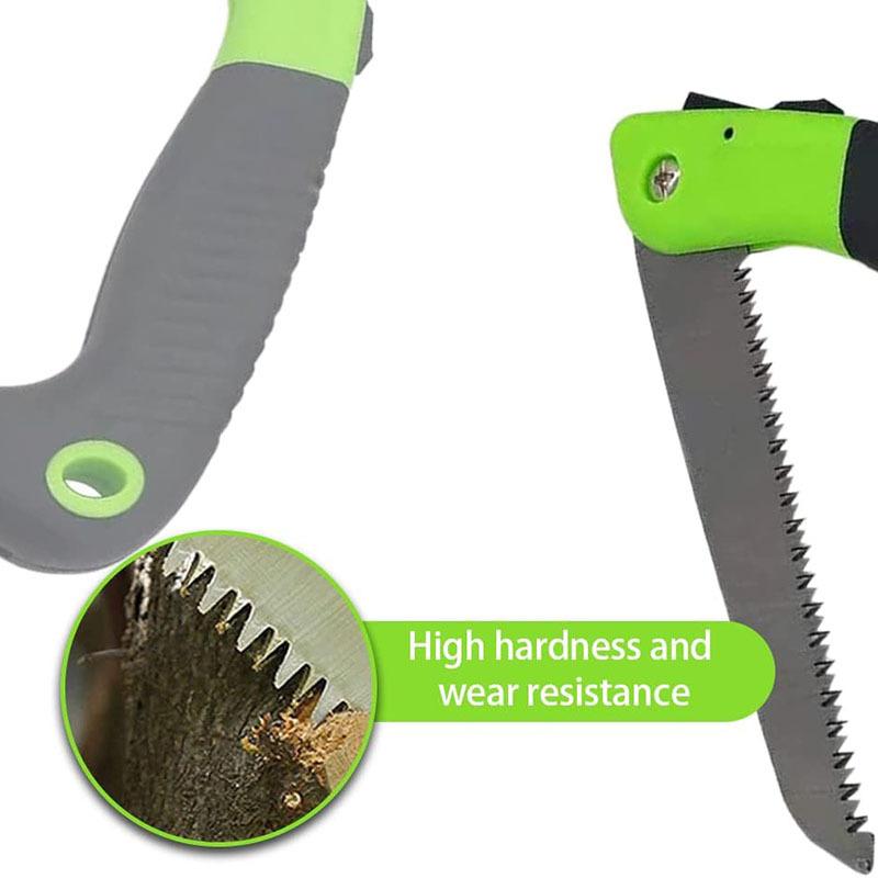 12 Zoll große, zusammenklappbare Handsäge für Garten- oder Baumschnitt, Camping, Holzbearbeitung, robuster, langlebiger Trimmer