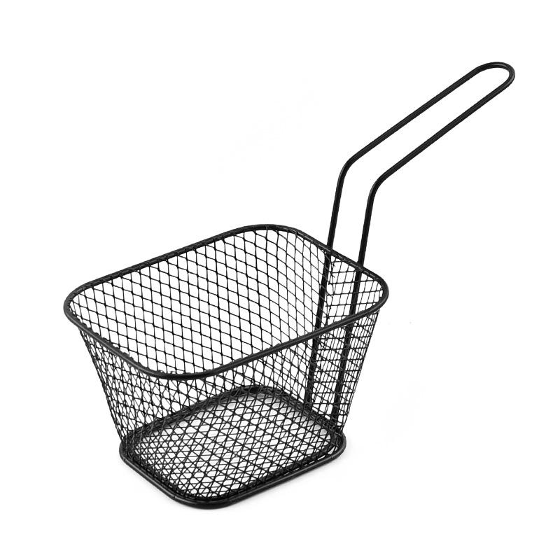 Panier à Friture Chaud Créatif Maille Fine Frites Puce Outil de Cuisine Acier Inoxydable Friteuse Maison Paniers à Frites Filtre