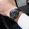 CHENXI Multifunctional Men's Watch, Real Three-Eye Six-Needle Calendar Chronograph, Stainless Steel Strap, Quartz Movement