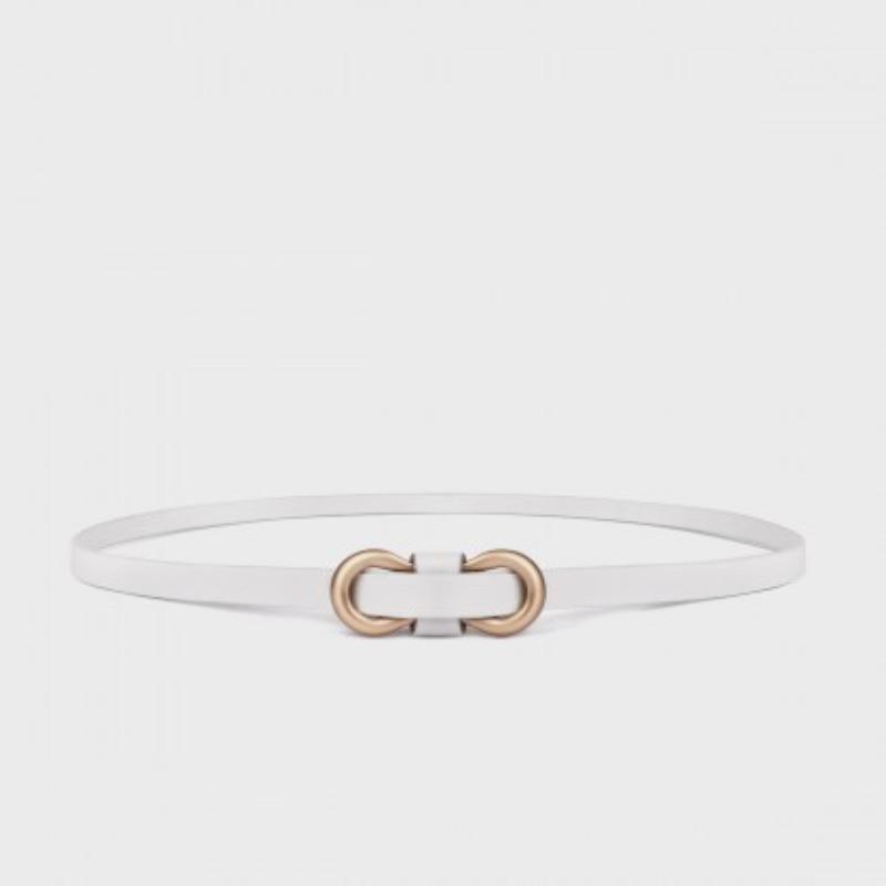 Belt Women S Fashion Casual Belt Women S Decorative Dress Versatile Thin Belt Women S 105cm белый