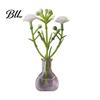 Space-saving Plant Container 1/8/10Pcs Vertical Greenery Vase Magnetic Mini Clear Glass Propagation Planter with Faux Flowers Dorm Room Decor Office