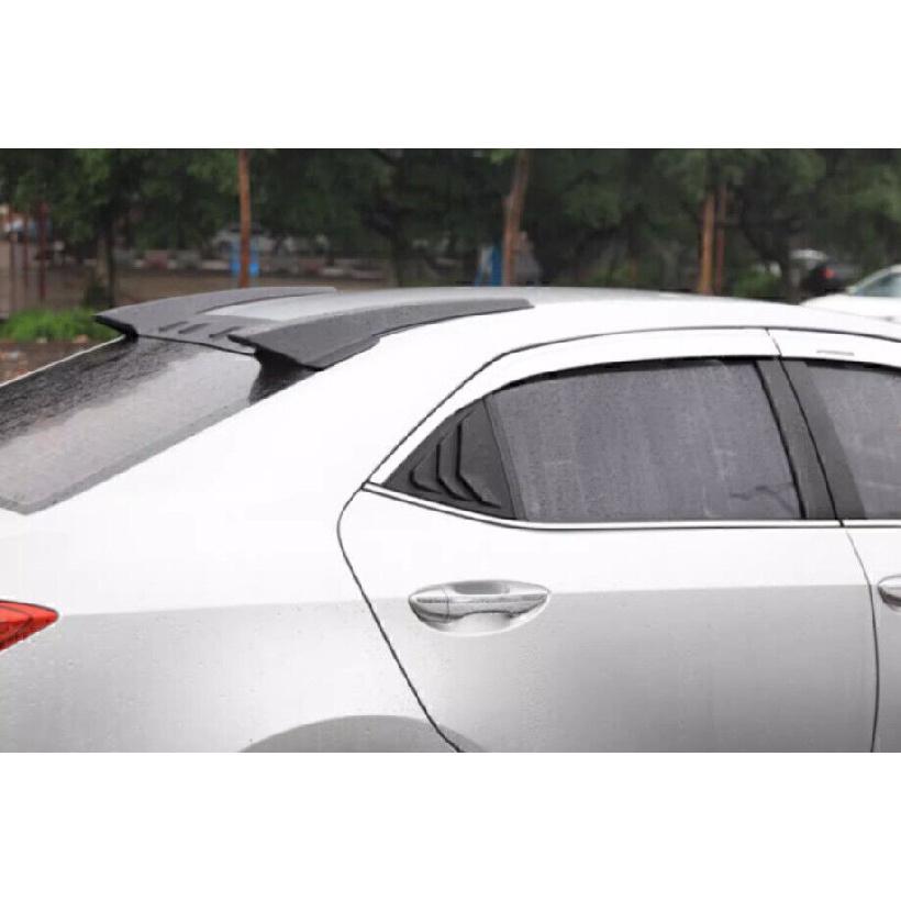 For Toyota Corolla 2014-19 Glossy Black Quarter Window Louver Shutter Side Vent