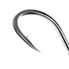 FTK High Carbon Steel Single Fishing Hook, Barbed Sharp Point, Strong Tensile Resistance for Saltwater 100Pcs