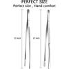 Kitchen Tweezers, Stainless Steel Long Tweezers, 2 Pieces, 12 Inch (30cm) Long, Cooking Tweezers, Long Food Tweezers, Extra Long Stainless Steel Tweez