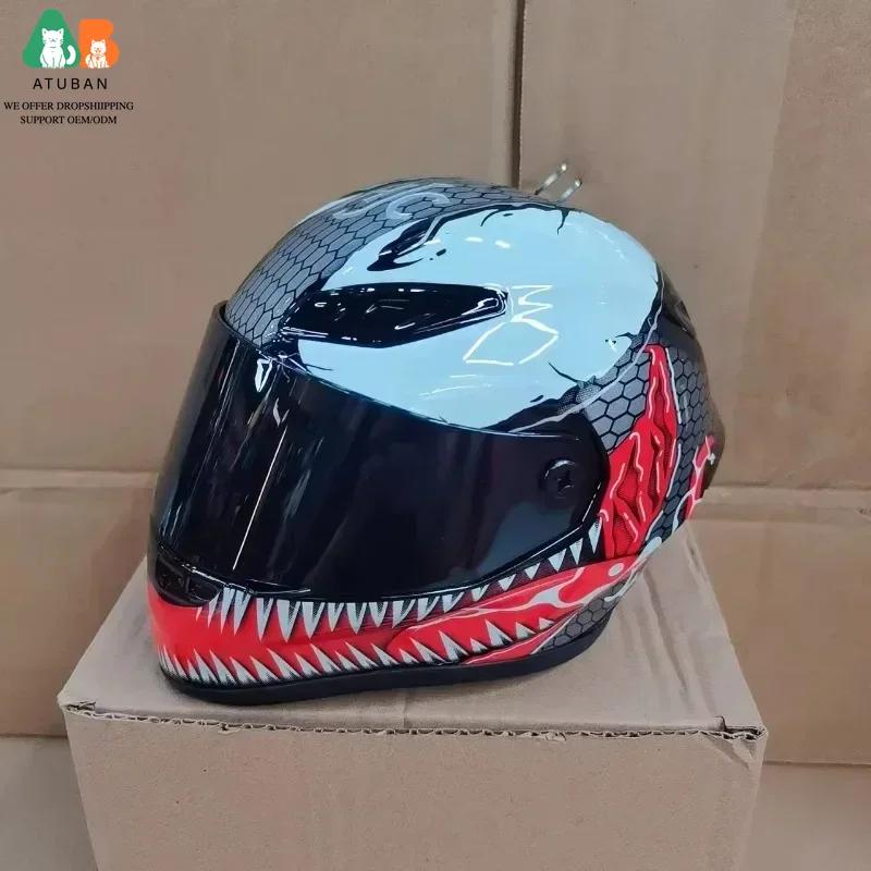 ATUBAN Small Pet Motorcycle Helmet Cat Dog Puppy Mini Helmets,Full Face Motorcycle Helmet Outdoor Head Protecting Pet Hard Hat