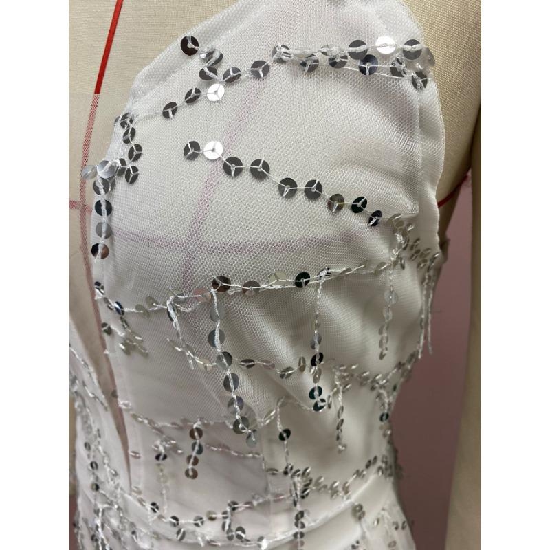 Letní dámské sexy šaty s výstřihem do V