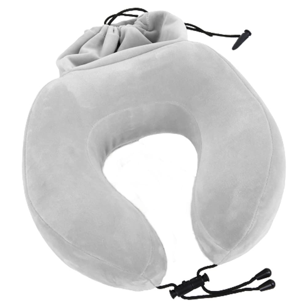 

GPT Neck Travel Memory Foam Travel Pillow for Portable Travel Pillow for Men and Light Gray [Suitcase Company] Pillow, Pillow, Urethane, U-Shaped,