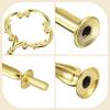 uxcell 1 Set Cake Tray Stand Handle Cupcake Dessert Plate Hardware Fitting Holder Rod Stand Handle for Cake Stand Wedding Party, 2-Tiers Flower Gold