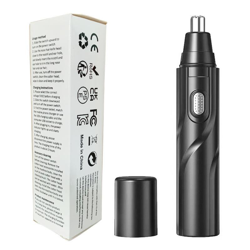 

1PC Electric Nose Hair Trimmer, Portable Men s Ear Nose Hair Trimmer, Removable Design, Women s Ear Nose Eyebrow Facial Trimmer, Father s Day Gift Classic Style чёрный