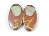 25Cts. Natural Noreena Jasper (13mm X 26mm each) Oval Cabochon Match Pair SK-2739