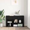 Sideboard in Black Oak Look 100 x 30 x 59.5 cm Engineered Wood