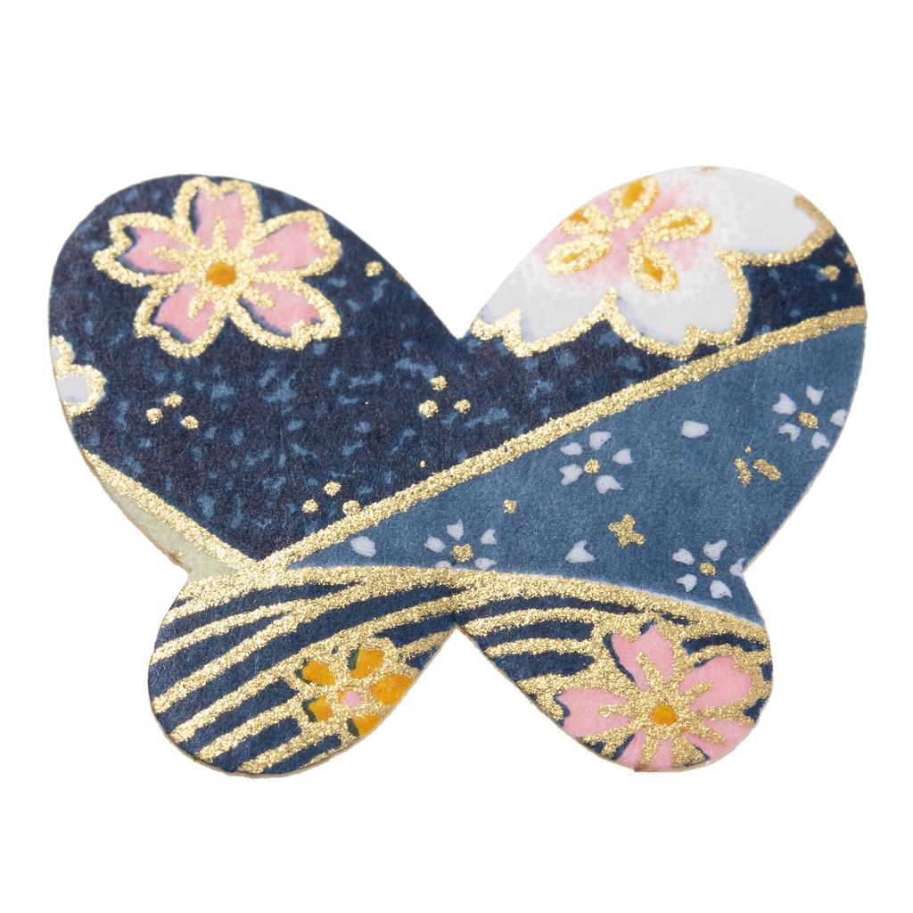 Washi Kawasumi Special Selection Chiyogami Stickers Plum 60 Hand-Dyed Kyo-Yuzen (Cherry Blossom, Blossom, Butterfly, sheets)