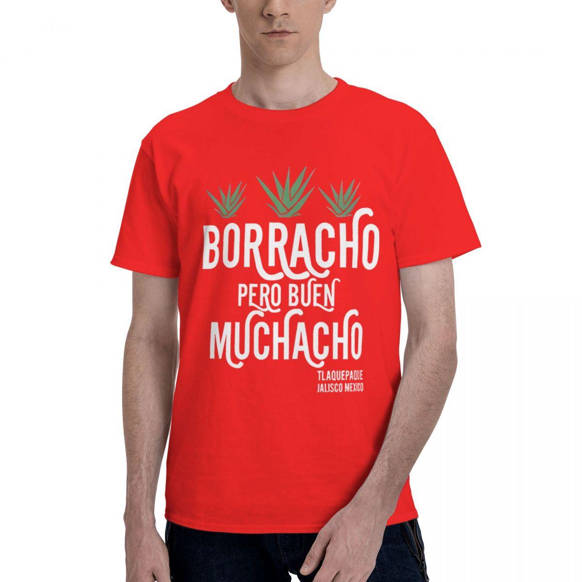 Borracho Buen Muchacho 100 Cotton Casual Breathable Confortable Summer Designer Clothes Men Men TShirt S