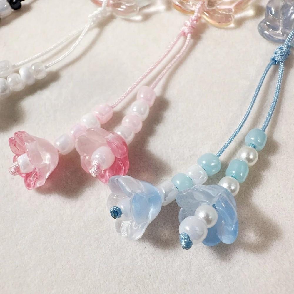 New Chinese-style Beaded Lotus Pendant Handmade Vintage Keychains Bag Pendant for Women Men