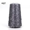 Sequin Cotton Yarn: 50g Fancy Skein for Hand & Machine Knitting