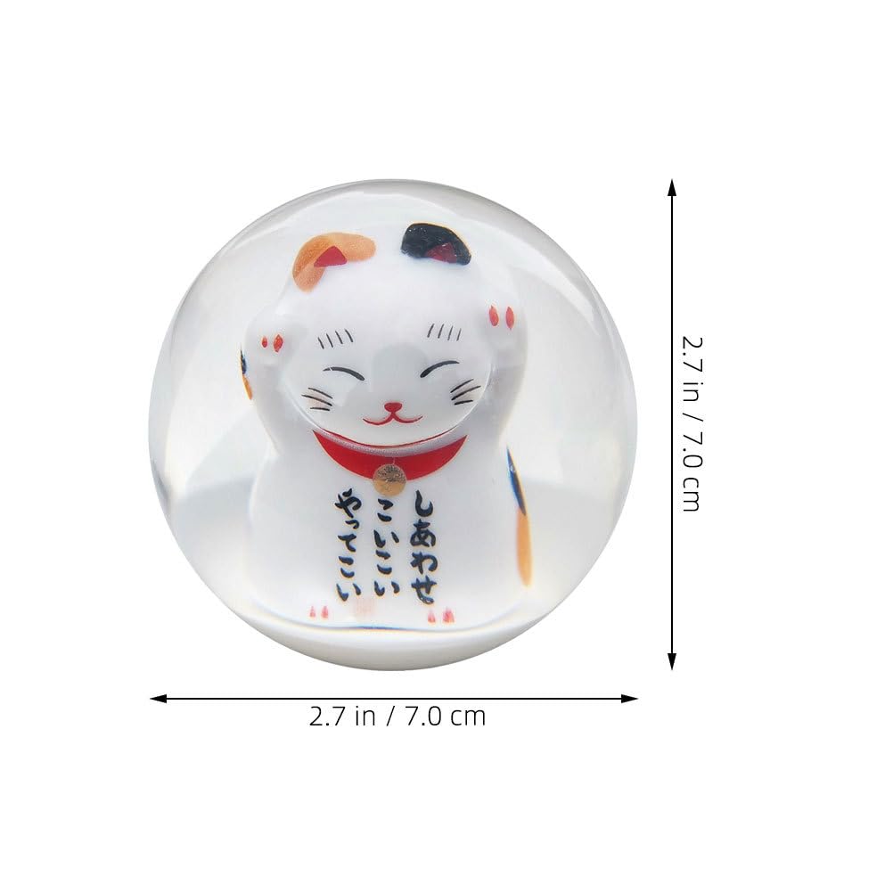 GLEAVI Cat Auto Car Shift Knob, Round Ball Shift Knob Decoration Vehicle Shift Knob