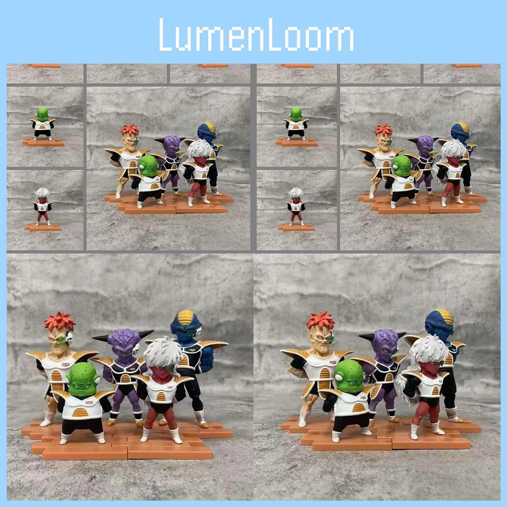 Collectible Pvc Anime Super Saiyan Q Version Ginyu Force Villain Figures Set