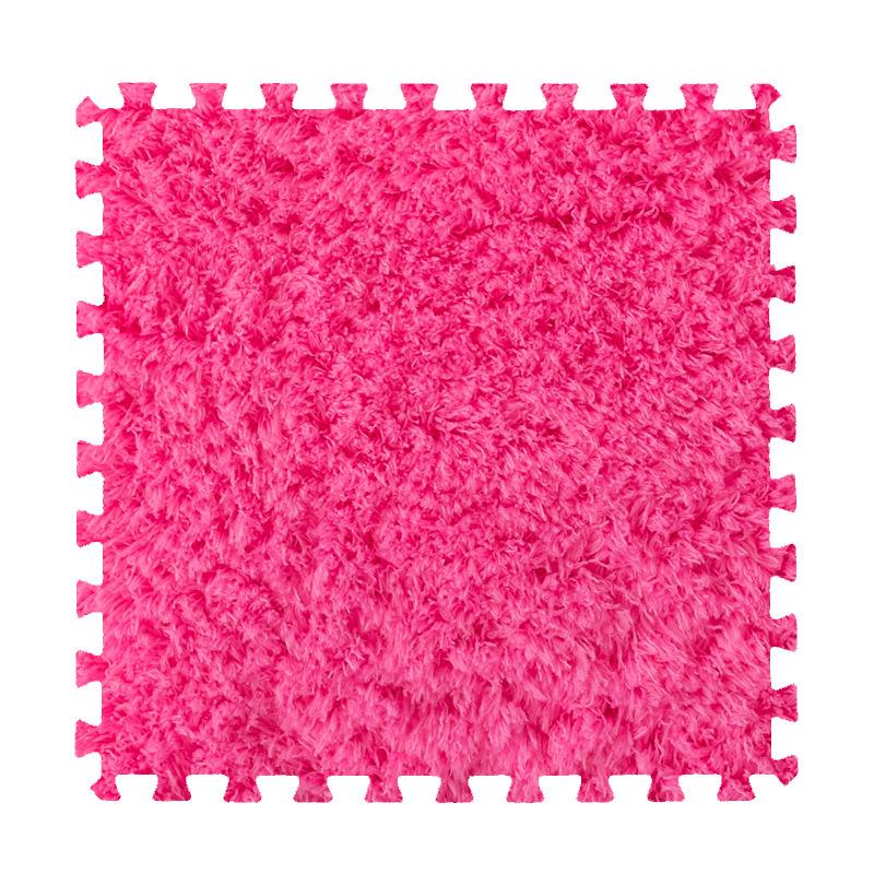 Children's Soft Velvet Patchwork Anti-Slip Play Mat for Bedroom or Bay Window