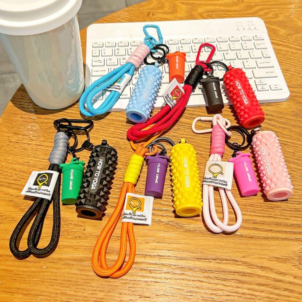 Water Cups Simulation Dumbbells Keyring Detachable Fitness Series Pendant  Bodybuilder