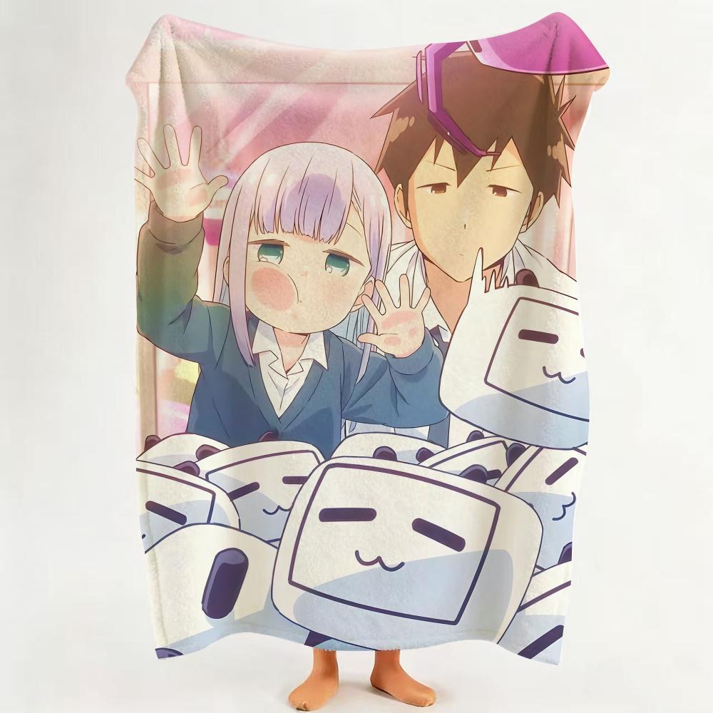 

Anime A Aharen san I Is I Indecipherable Throw Flannel Throw Blanket Suitable for Sofa Living Room Bedroom 75cmx90cm