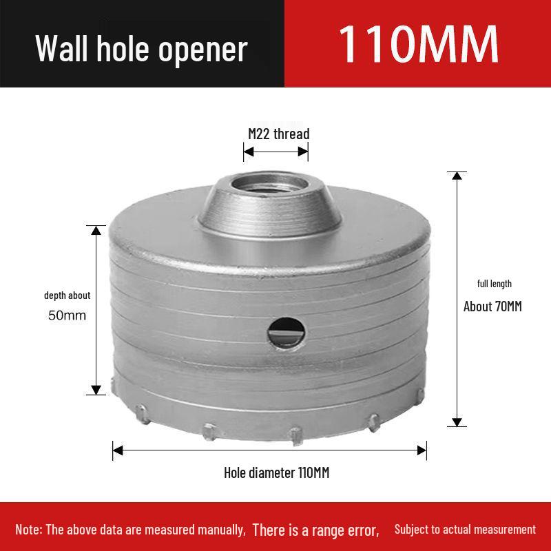 Electric Impact Drill Bit for Cement and Brick Walls - Dry Drilling Opener for Air Conditioner and Water Pipe Installations