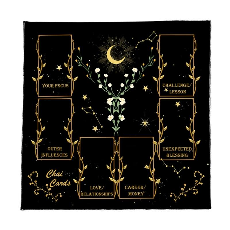 Divinations Cards Table Cloth Tapestry Reading Card Tarots Tablecloth Astrologys Witchcrafts Deck Cloth Wall Decoration