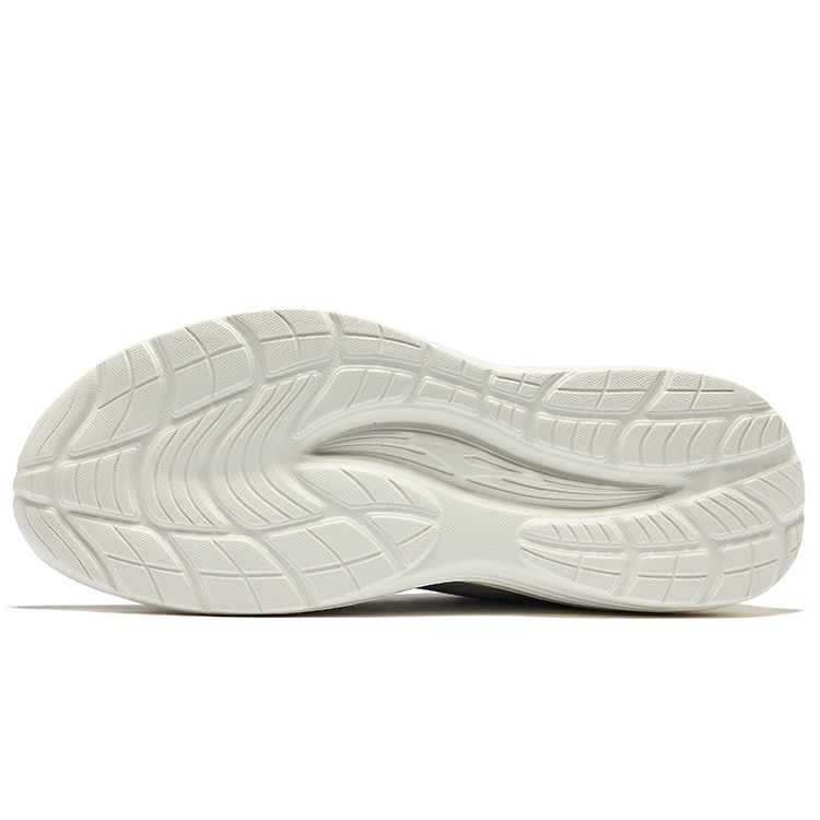 Erke Meteor Lightweight Breathable Shock Absorbing Durable Low Top Running Shoes Men Sneakers Cloud-Gray Steel-Gray 51124303233-102
