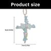 Adjustable Lace Crosses Necklace With Fabric Roses Handmade Vintage Designs for Women's Stylish Layer Accessories