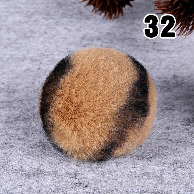 20PCS Imitation Rabbit Fur Ball Handmade Clothing Bag Decoration Artificial Fluffy Soft Pompons Colorful Balls for DIY Keychain