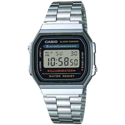 Ανδρικό ασημί ρολόι Casio Collection A168WA-1A2WJR