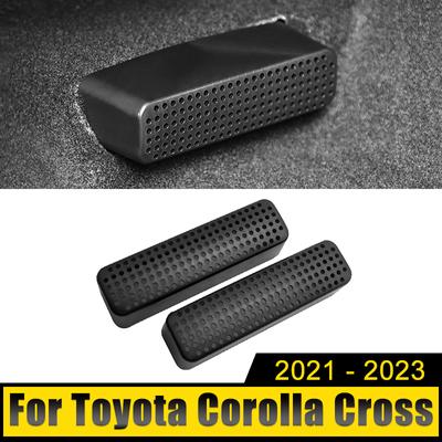 Car Accessories For Toyota Corolla Cross XG10 2021-2023 Hybrid Rear Seat Air Vent Anti-Blocking Dust Cover Net Air Outlet Case
