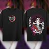 Letní pánské tričko s anime potiskem Demon Slayer Kreslený nadrozměrný top Pánské Dámské Unisex Krátký rukáv Vysoce kvalitní Těžká bavlna